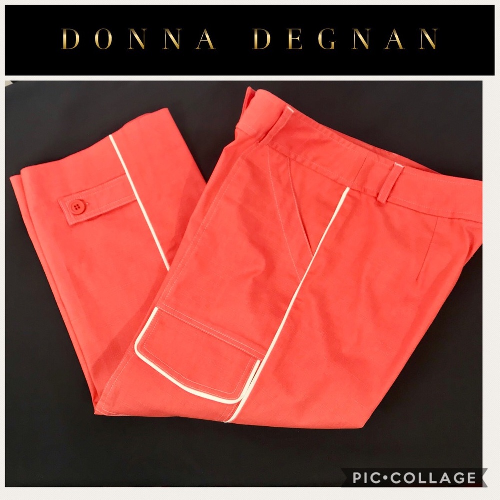 DONNA DEGNAN BUTTON FLY CAPRIS